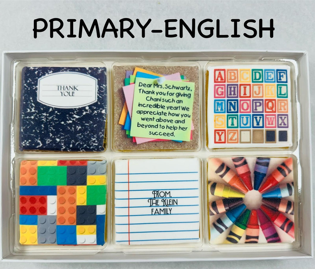 Custom Teachers Appreciation Box-Primary English