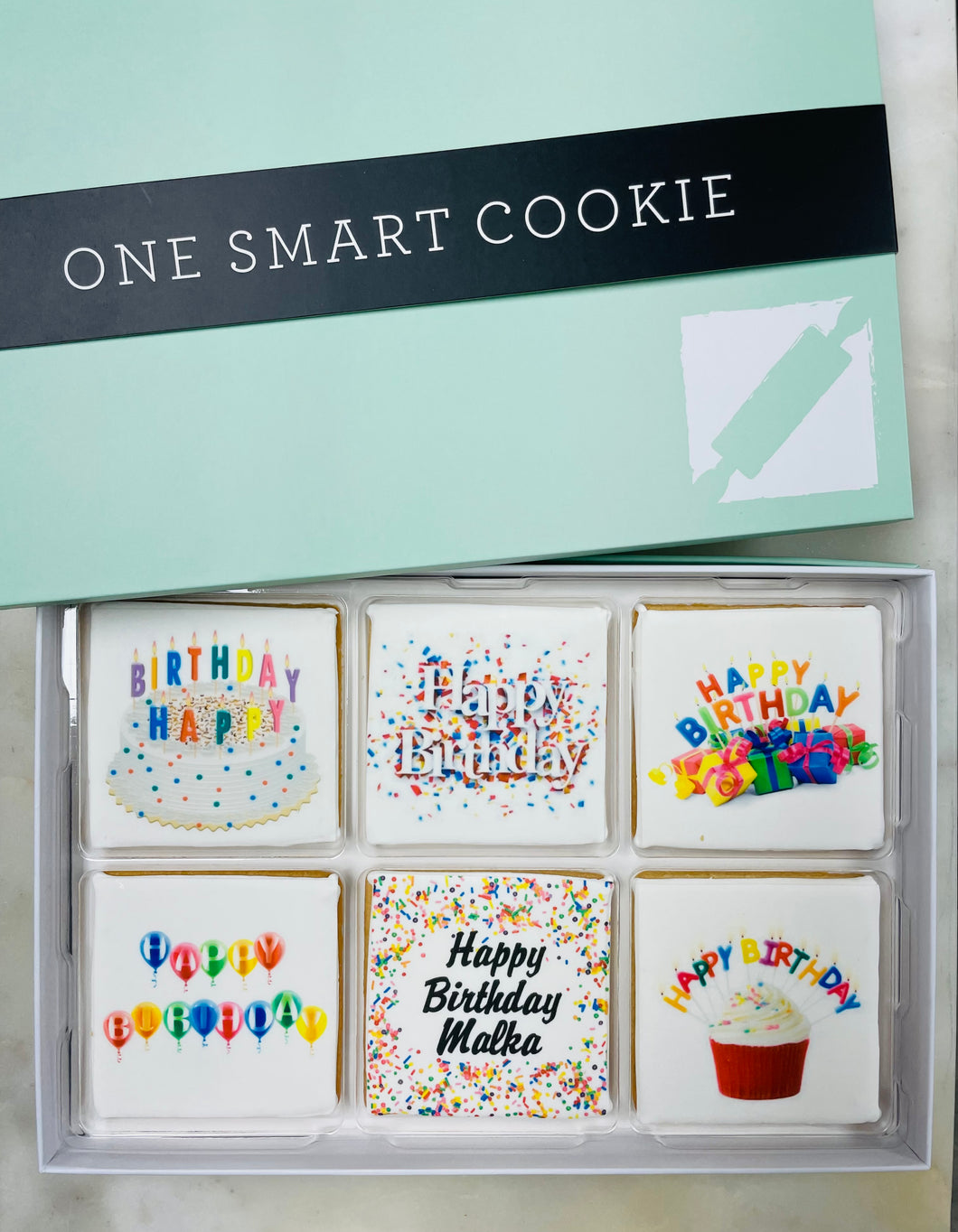 Colorful Birthday Cookie Gift Box