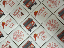 Load image into Gallery viewer, Custom Themed Upsherin Cookies- Fire Trucks
