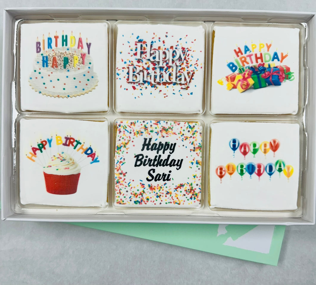 Colorful Birthday Cookie Gift Box