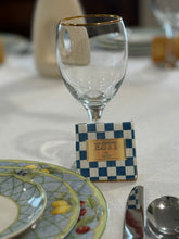 Load image into Gallery viewer, Checked Plaque Collection Place Card Cookies
