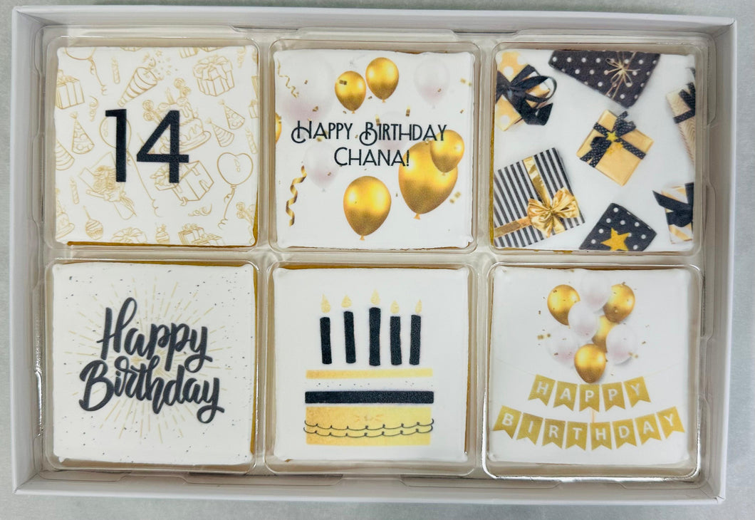 Gold Birthday Gift Box