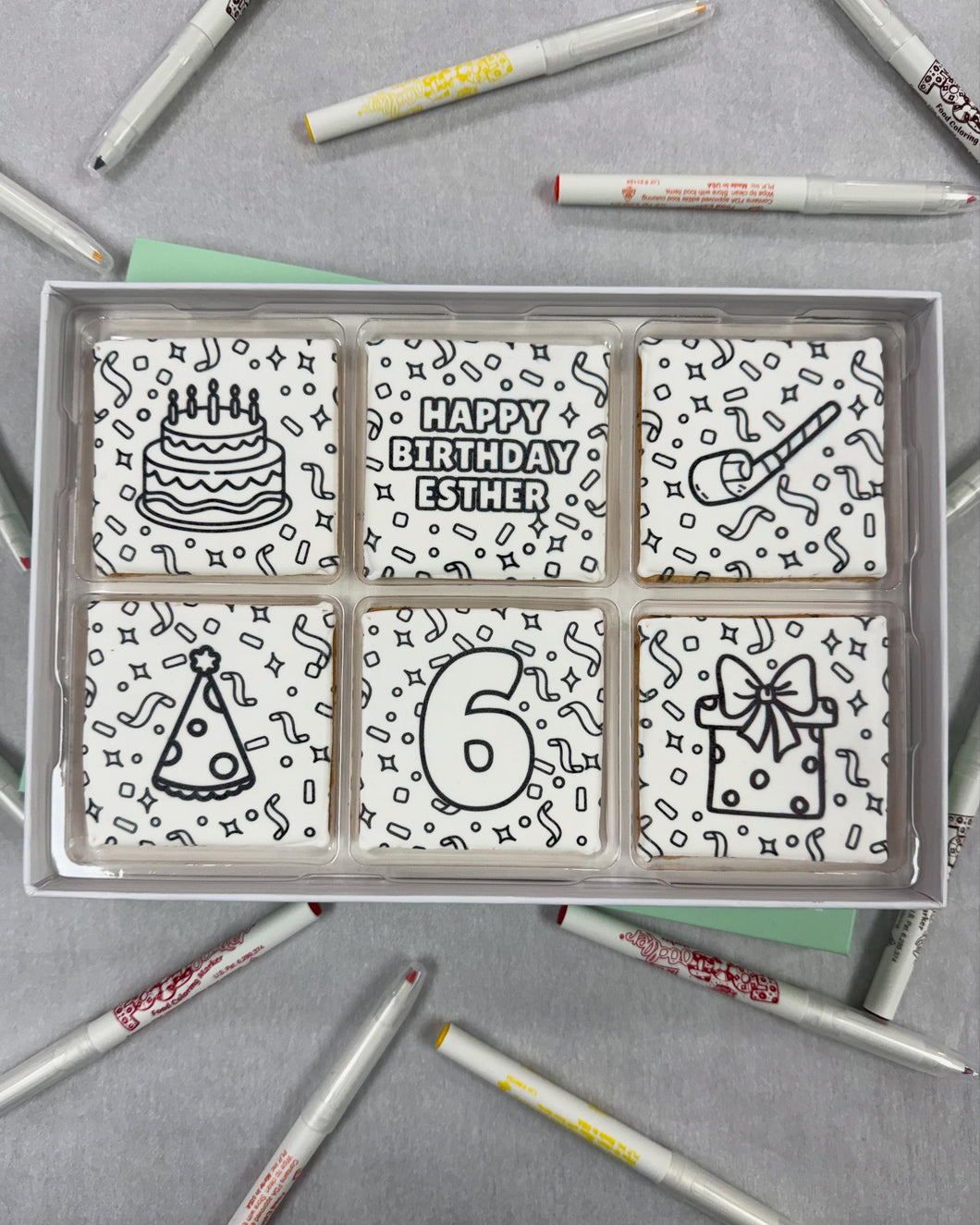 Activity Coloring Birthday Gift Box