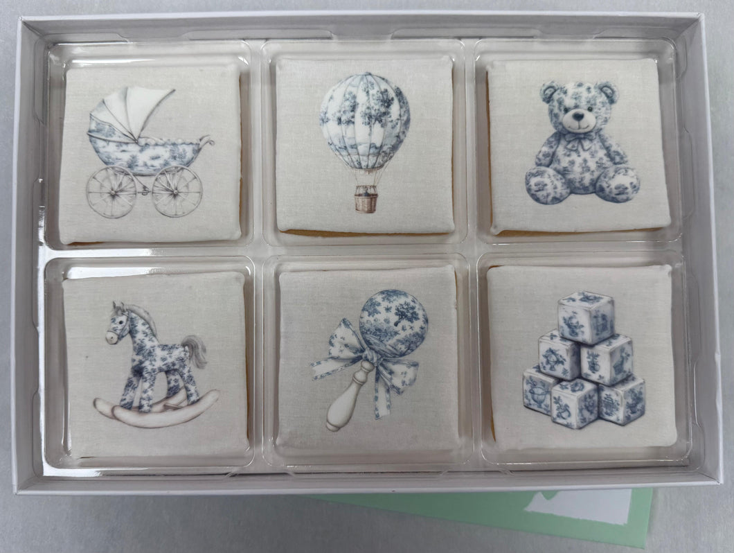 Whimsical Vintage Baby Cookies-Gift Box